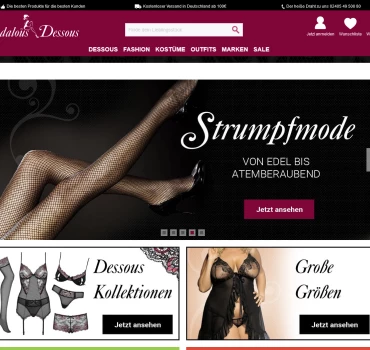 Andalous Dessous: aufregende Lingerie, smart sortiert, Artikelbild